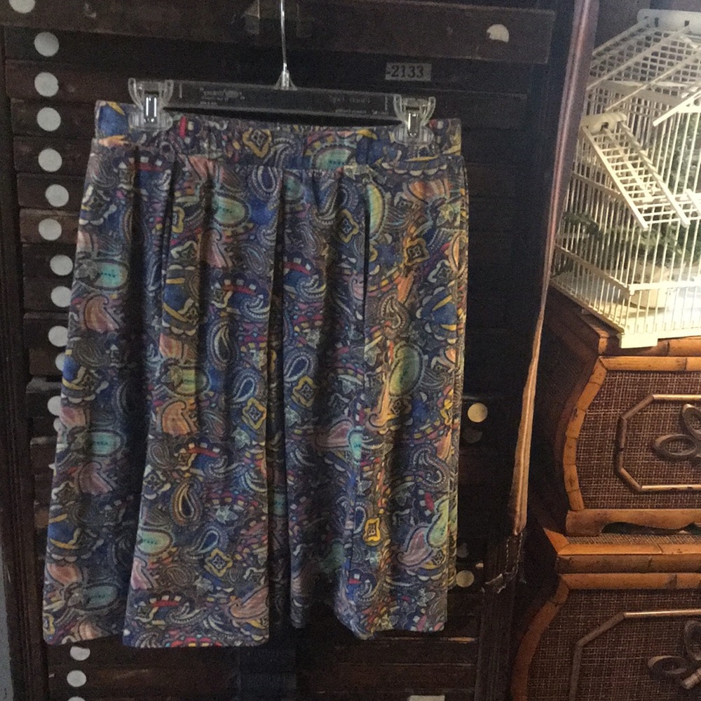 XL Lularoe Paisley Madison Skirt pickets boho